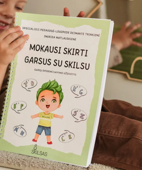 Alternative view of Lavinamoji knyga „Mokausi skirti garsus su Skilsu“