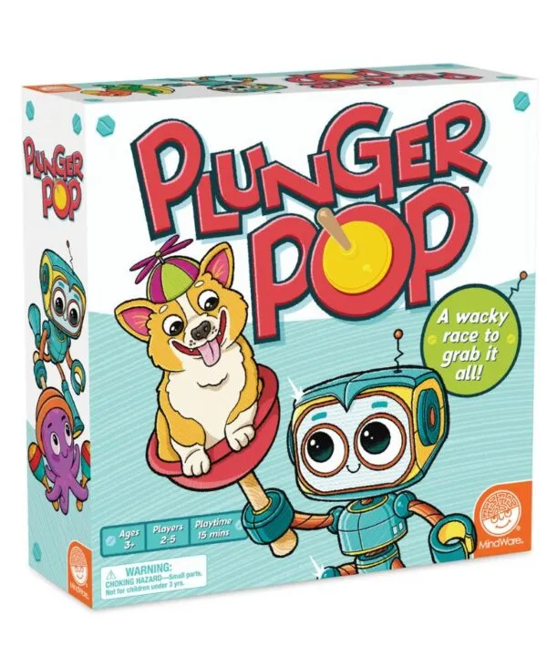 edukaciniai zaislai. Lavinamieji zaislai. Mindware . MindWare Plunger Pop – porų gaudymo stalo žaidimas