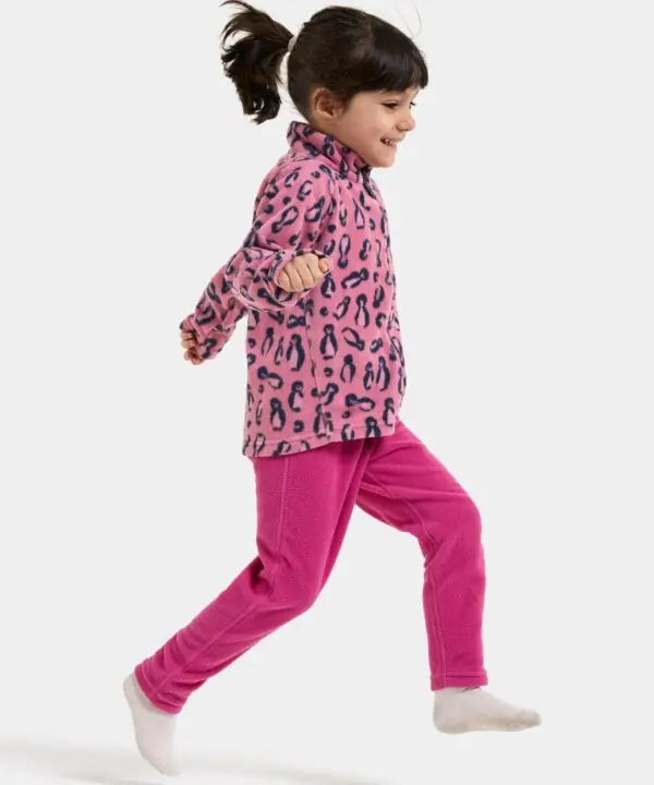 Alternative view of Didriksons džemperis su užtrauktuku MONTE PRINTED KIDS FULL-ZIP 11 - Penguino Pink (Išankstinis užsakymas)