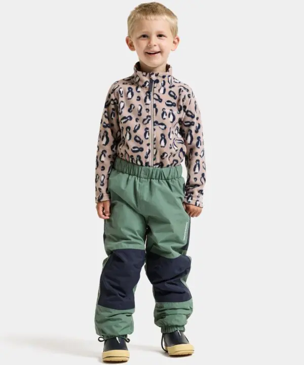 Alternative view of Didriksons žieminės kelnės NARVI KIDS PANT 3 - Dark Moss (Išankstinis užsakymas)