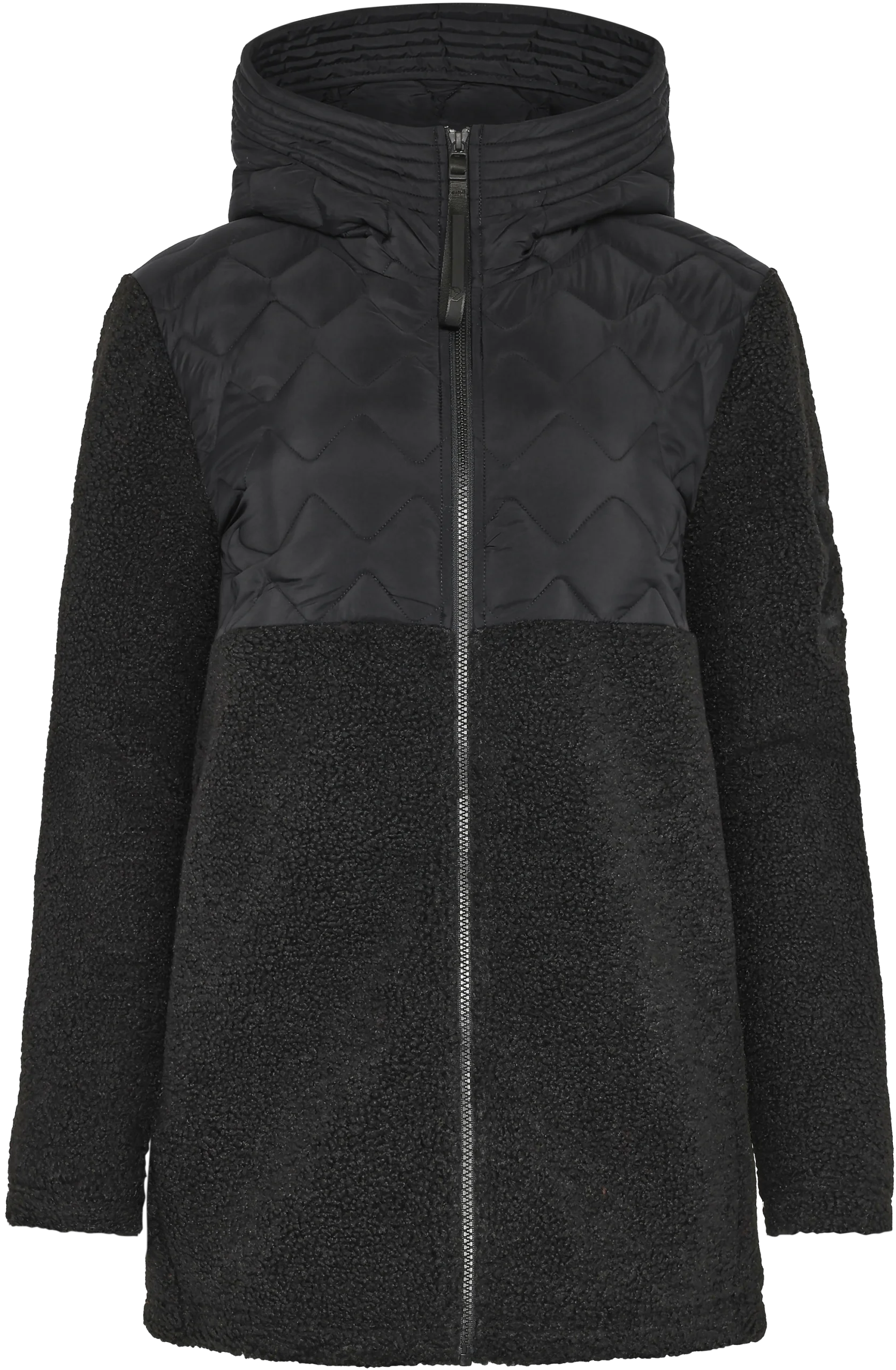 Didriksons moteriškas šiltintas džemperis su gobtuvu BIBI WNS FULL-ZIP - Black (Išankstinis užsakymas) 3 Didriksons BIBI moteriškas džemperis Black