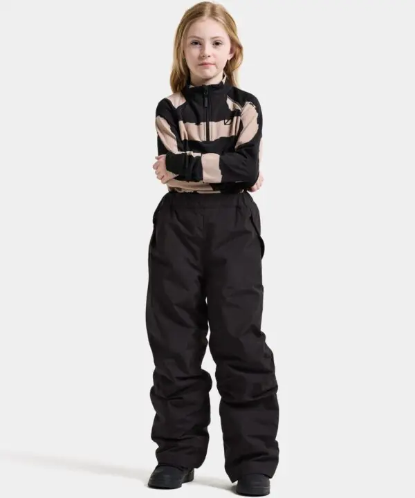 Alternative view of Didriksons žieminės kelnės PERLIT KIDS PANTS 2 - Black (Išankstinis užsakymas)