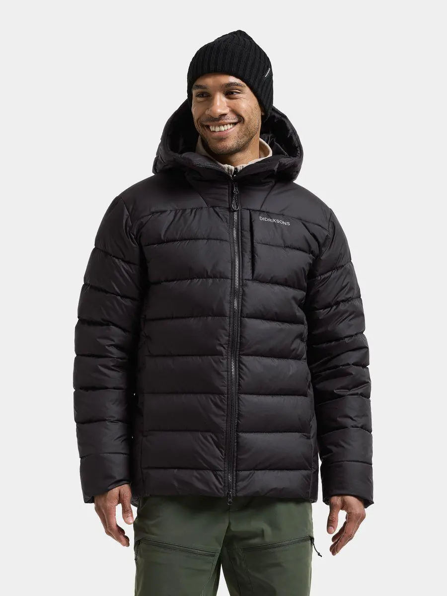 Didriksons vyriška pūkinio stiliaus striukė PICTOR USX JKT - Black