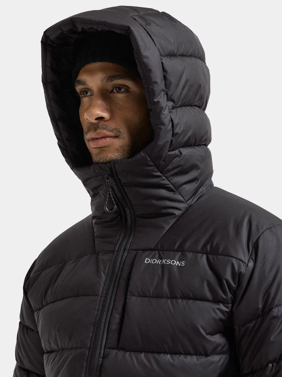 Didriksons vyriška pūkinio stiliaus striukė PICTOR USX JKT - Black (Išankstinis užsakymas) - Image 8