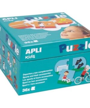 Apli Kids dėlionė „Sporto šakos ir jų aksesuarai” - Apli Kids 1 edukaciniai zaislai. Lavinamieji zaislai. Apli Kids . Apli Kids dėlionė „Sporto šakos ir jų aksesuarai”