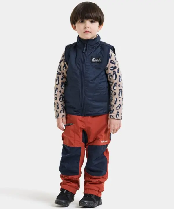 Alternative view of Didriksons liemenė su pūkuotu pamušalu RIME KIDS VEST - Navy (Išankstinis užsakymas)