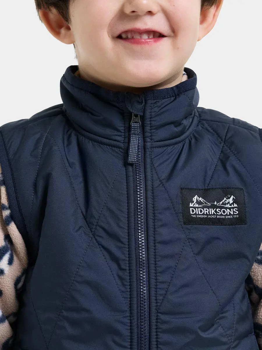 Didriksons liemenė su pūkuotu pamušalu RIME KIDS VEST - Navy (Išankstinis užsakymas) - Image 6