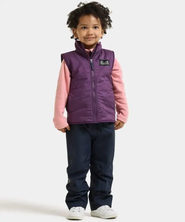 Alternative view of Didriksons liemenė su pūkuotu pamušalu RIME KIDS VEST - Northen Purple (Išankstinis užsakymas)