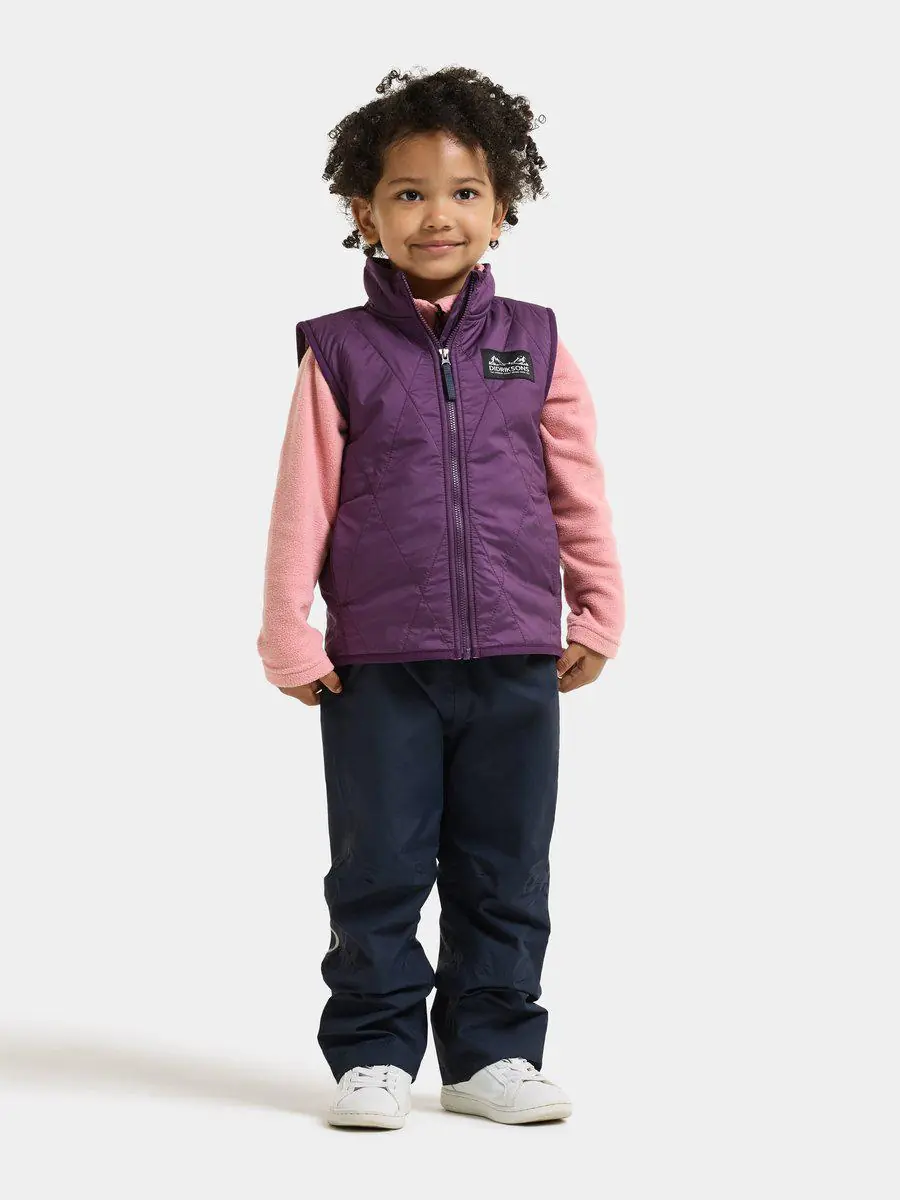 Didriksons liemenė su pūkuotu pamušalu RIME KIDS VEST - Northen Purple (Išankstinis užsakymas) - Image 2