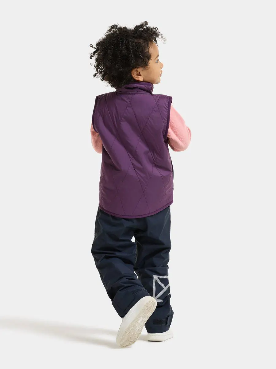 Didriksons liemenė su pūkuotu pamušalu RIME KIDS VEST - Northen Purple (Išankstinis užsakymas) - Image 4