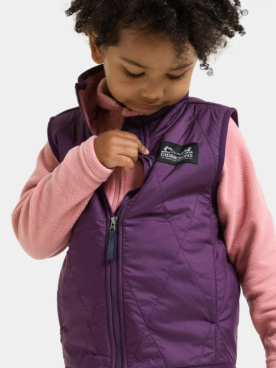 Didriksons liemenė su pūkuotu pamušalu RIME KIDS VEST - Northen Purple (Išankstinis užsakymas) - Image 6
