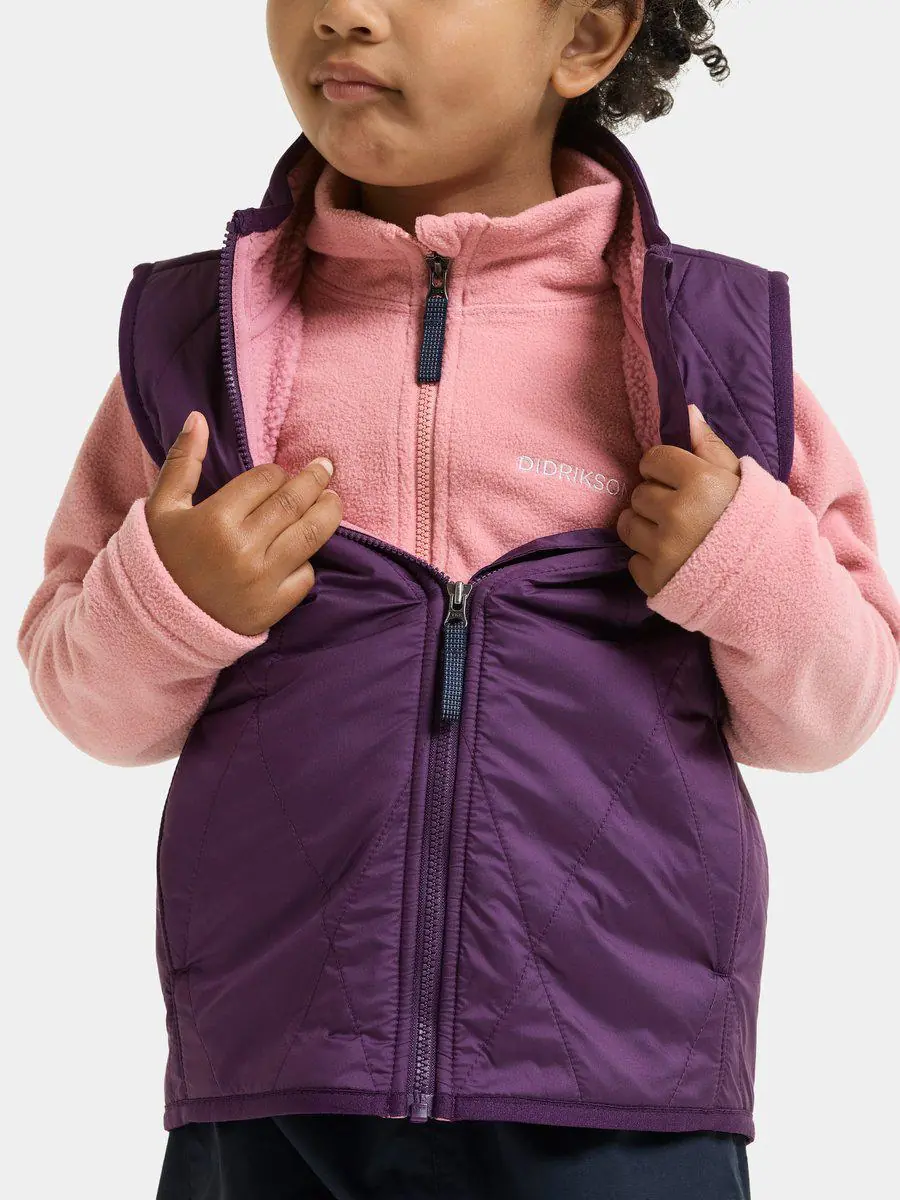 Didriksons liemenė su pūkuotu pamušalu RIME KIDS VEST - Northen Purple (Išankstinis užsakymas) - Image 7