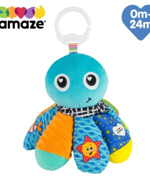 edukaciniai zaislai. Lavinamieji zaislai. Lamaze . Pakabinamas kelioninis kūdikio žaislas „Aštuonkojis Semas“