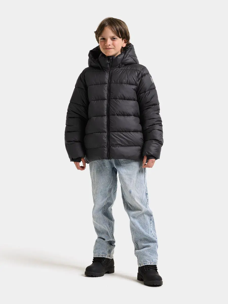 Didriksons žieminė striukė SCORIA KIDS JACKET 2 - Black (Išankstinis užsakymas) - Image 2