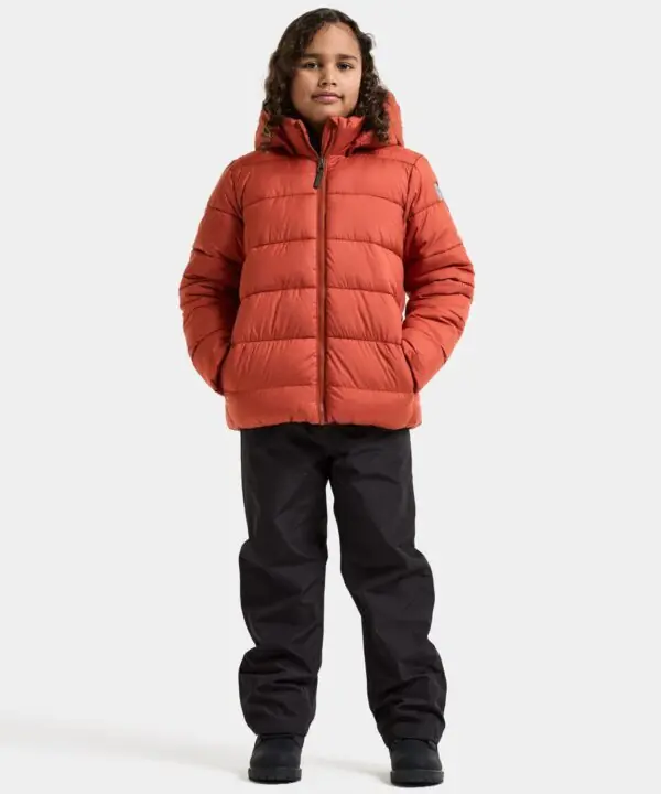 Alternative view of Didriksons žieminė striukė SCORIA KIDS JACKET 2 - Rust (Išankstinis užsakymas)