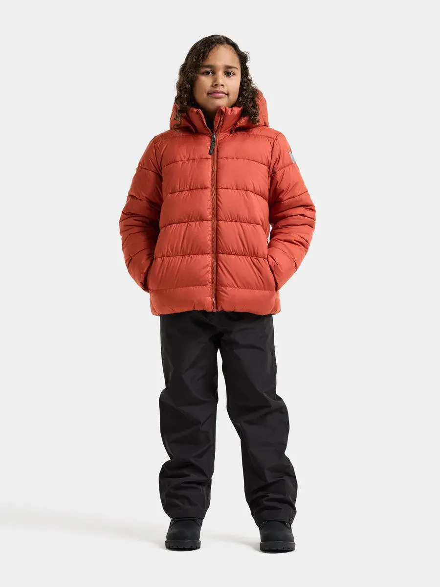 Didriksons žieminė striukė SCORIA KIDS JACKET 2 - Rust (Išankstinis užsakymas) - Image 2