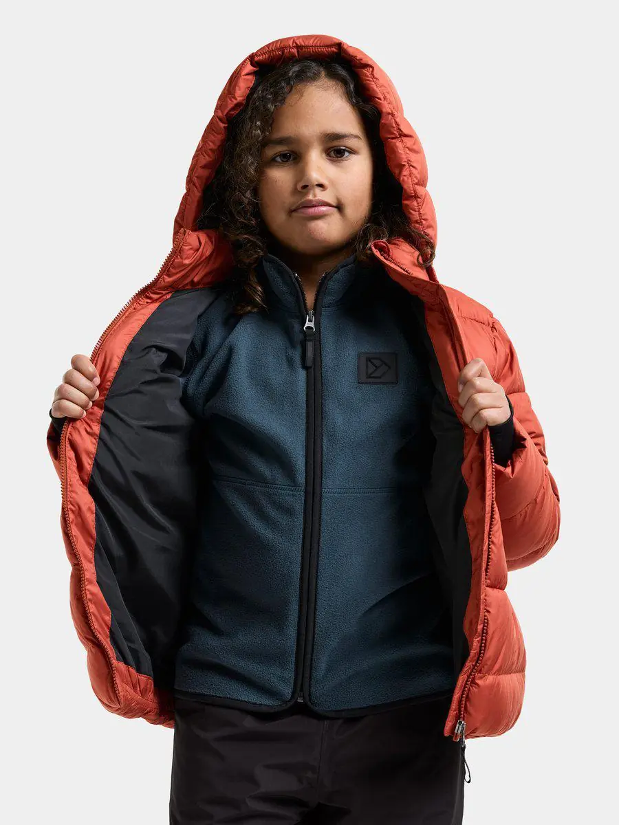 Didriksons žieminė striukė SCORIA KIDS JACKET 2 - Rust (Išankstinis užsakymas) - Image 8
