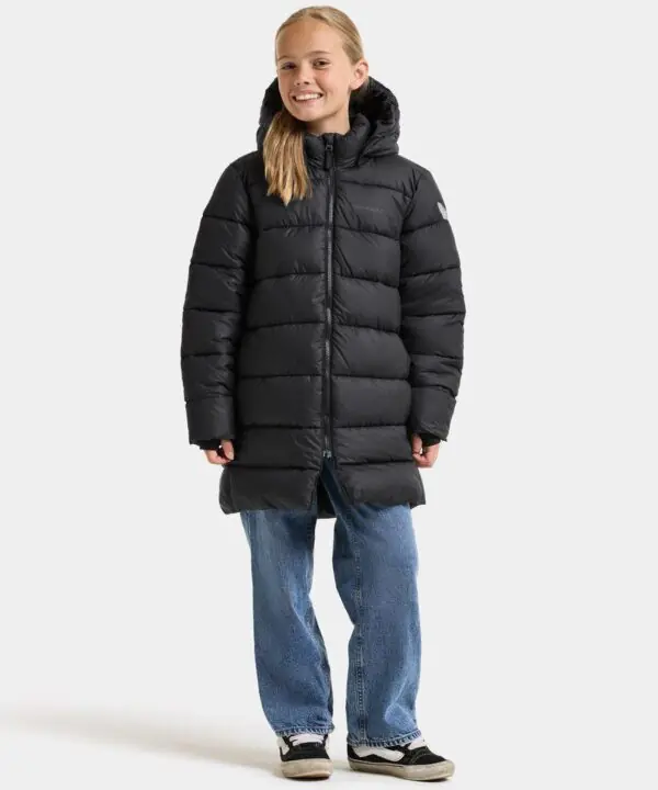 Alternative view of Didriksons žieminė parka SCORIA KIDS PARKA 2 - Black (Išankstinis užsakymas)