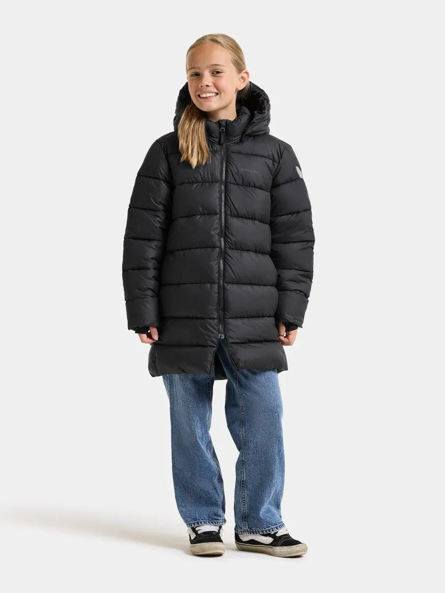 Didriksons žieminė parka SCORIA KIDS PARKA 2 - Black (Išankstinis užsakymas) - Image 2