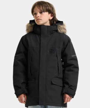 Didriksons žieminė parka SYLVIN KIDS PARKA 2 - Black (Išankstinis užsakymas) 2 Didriksons žieminė parka SYLVIN KIDS PARKA 2 - Black