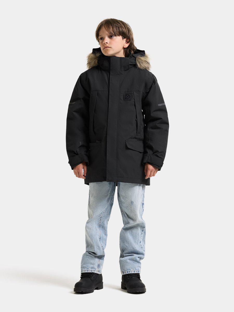 Didriksons žieminė parka SYLVIN KIDS PARKA 2 - Black (Išankstinis užsakymas) 4 Didriksons žieminė parka SYLVIN KIDS PARKA 2 - Black (Išankstinis užsakymas) - Image 2