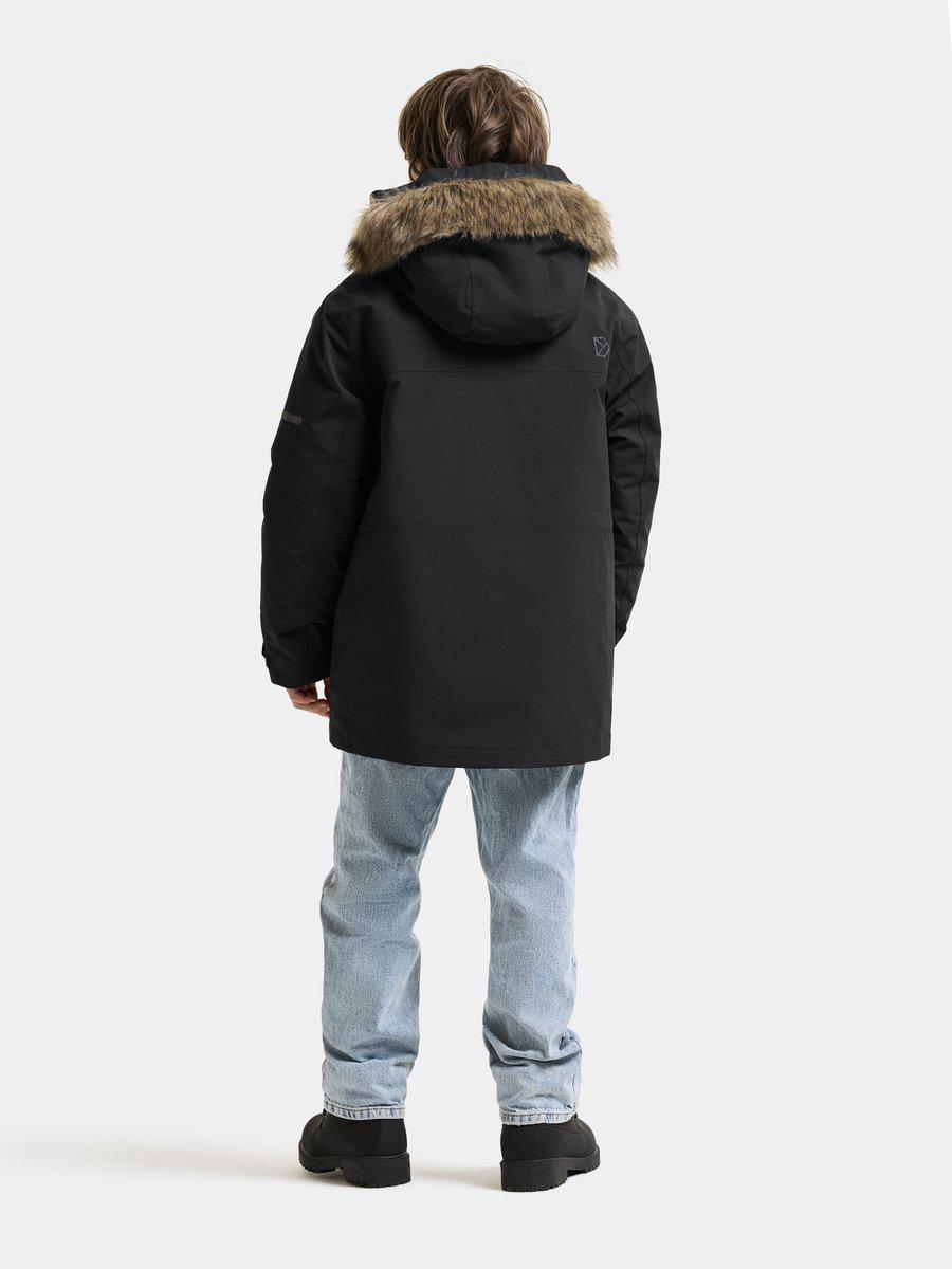 Didriksons žieminė parka SYLVIN KIDS PARKA 2 - Black (Išankstinis užsakymas) 6 Didriksons žieminė parka SYLVIN KIDS PARKA 2 - Black (Išankstinis užsakymas) - Image 4