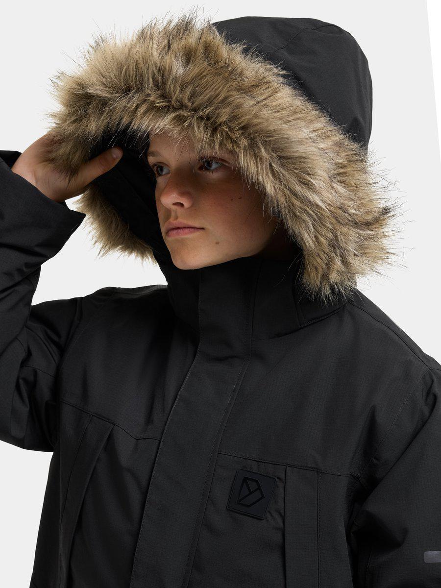 Didriksons žieminė parka SYLVIN KIDS PARKA 2 - Black (Išankstinis užsakymas) 8 Didriksons žieminė parka SYLVIN KIDS PARKA 2 - Black (Išankstinis užsakymas) - Image 6