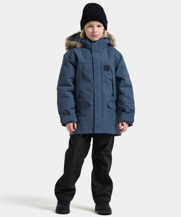 Alternative view of Didriksons žieminė parka SYLVIN KIDS PARKA 2 - Mountain Blue (Išankstinis užsakymas)