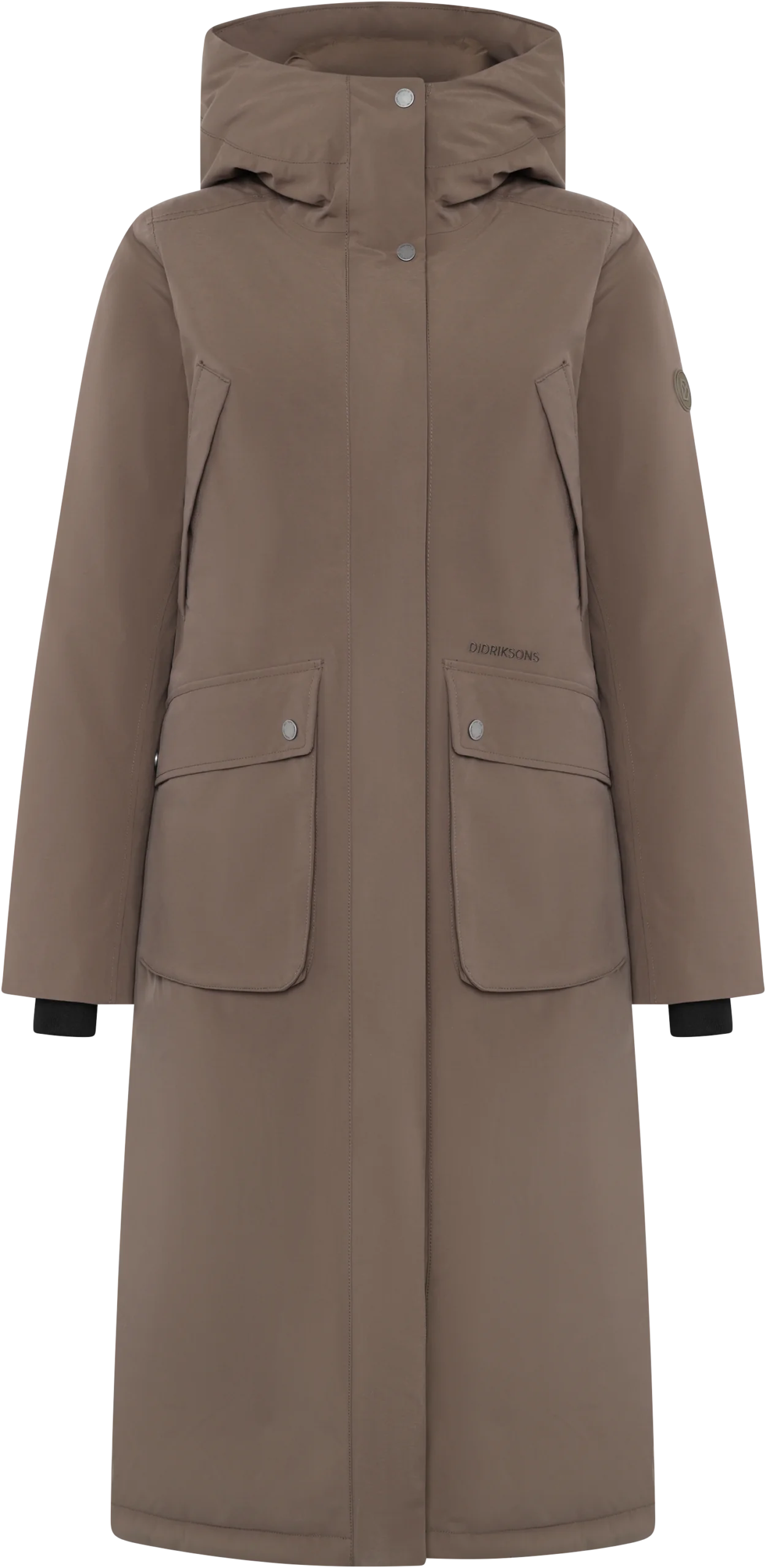Didriksons moteriška ilga žieminė parka MELODY WNS PARKA LONG - Mocha Brown (Išankstinis užsakymas) 3 Didriksons MELODY moteriška parka Mocha Brown