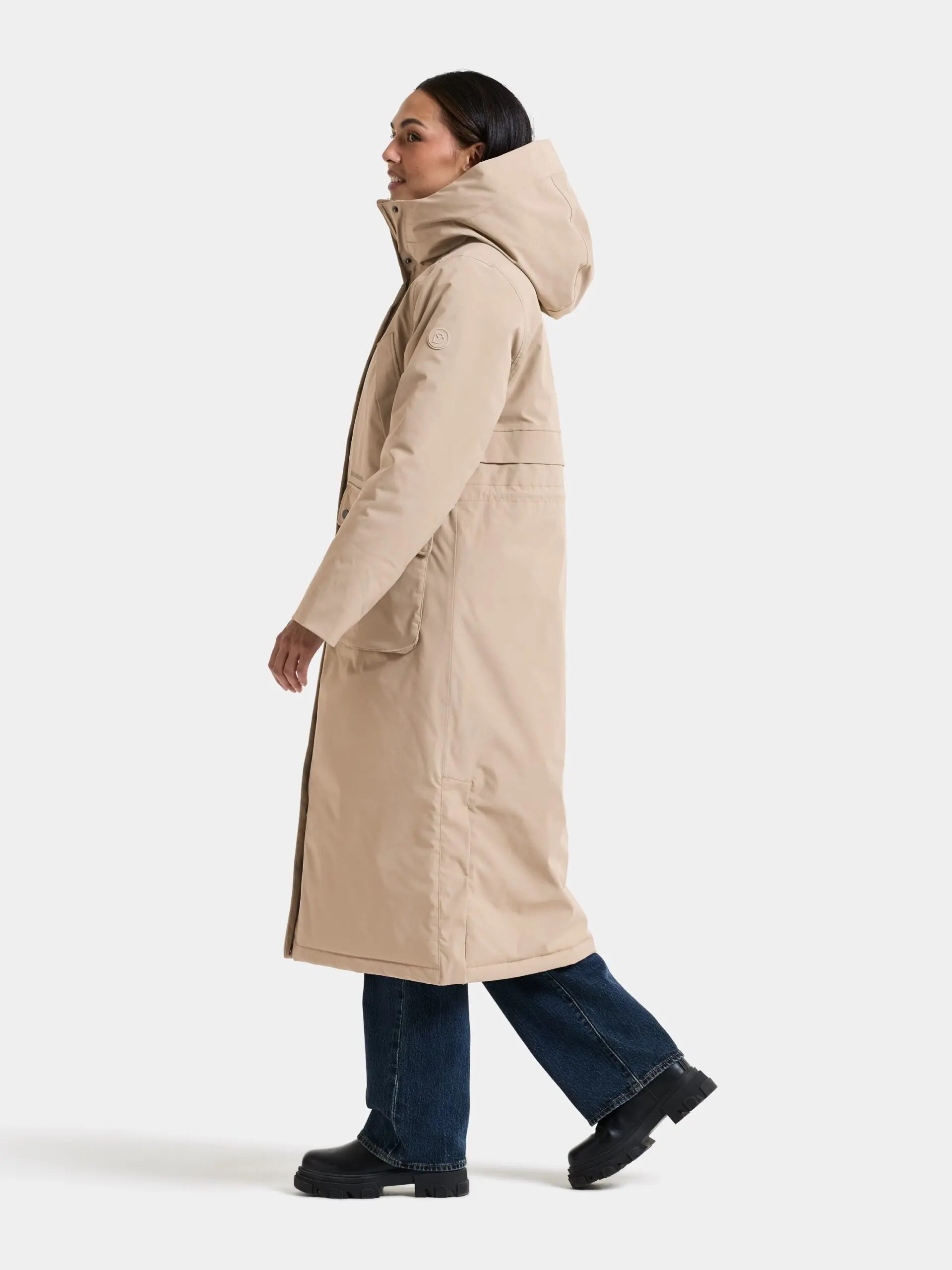 Didriksons moteriška ilga žieminė parka MELODY WNS PARKA LONG - Beige (Išankstinis užsakymas) 8 Didriksons MELODY moteriška parka Beige