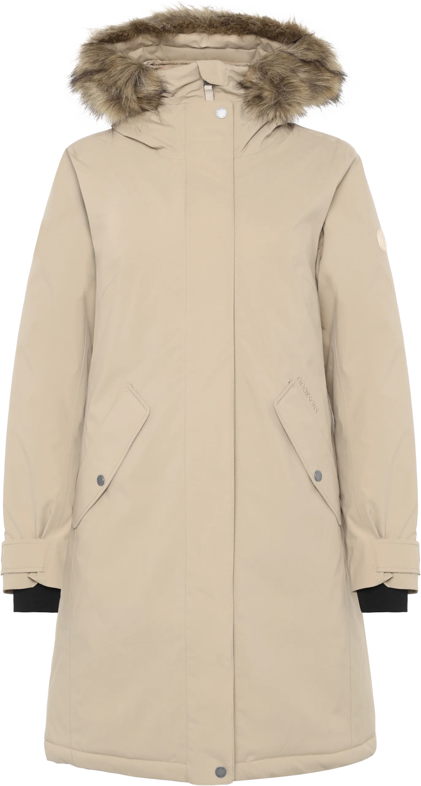 Didriksons moteriška žieminė parka ERNA WNS PARKA - Beige (Išankstinis užsakymas) 3 Didriksons ERNA moteriška parka Beige