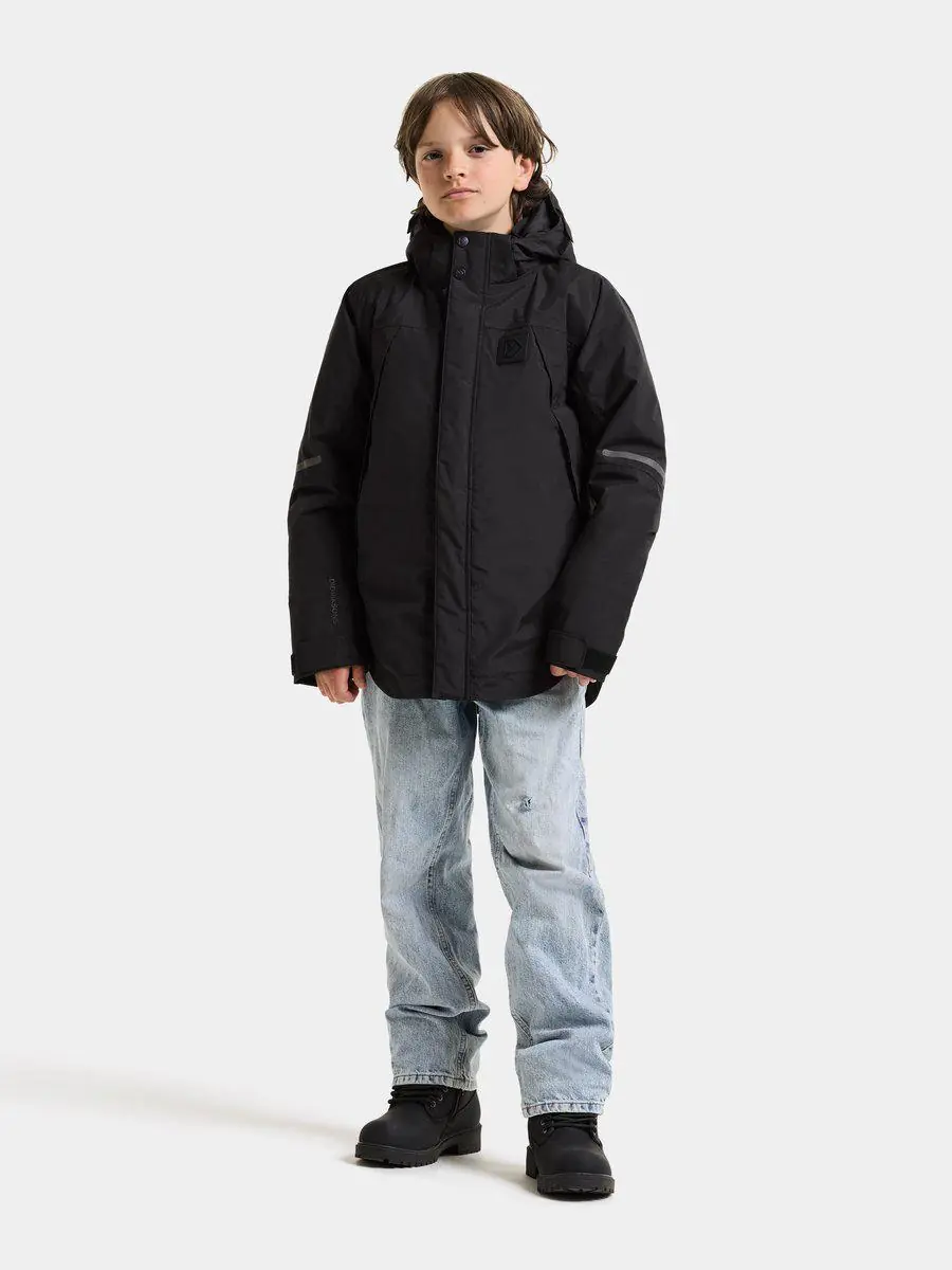 Didriksons žieminė striukė ZIRRA KIDS JACKET - Black (Išankstinis užsakymas) - Image 2