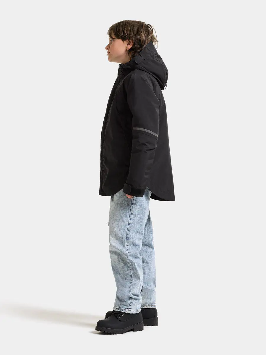 Didriksons žieminė striukė ZIRRA KIDS JACKET - Black (Išankstinis užsakymas) - Image 3