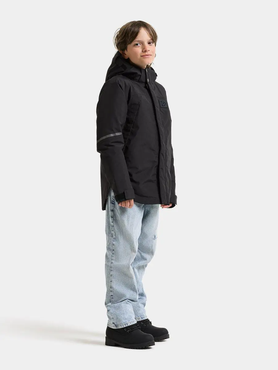 Didriksons žieminė striukė ZIRRA KIDS JACKET - Black (Išankstinis užsakymas) - Image 5