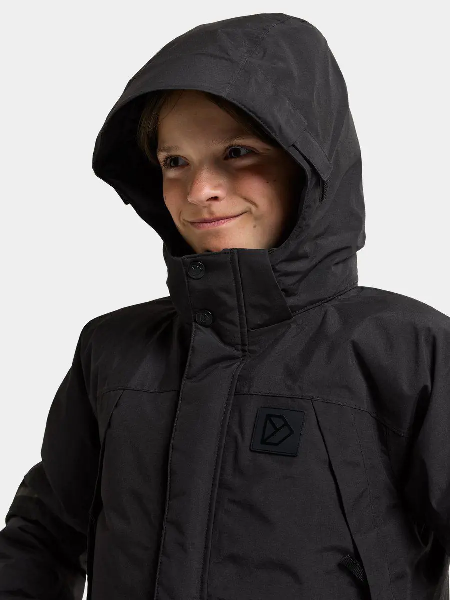 Didriksons žieminė striukė ZIRRA KIDS JACKET - Black (Išankstinis užsakymas) - Image 7